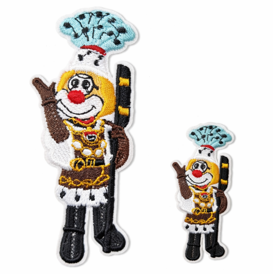 Gestickter Aufnäher zum Bügeln Kölner Bauer Dreigestirn