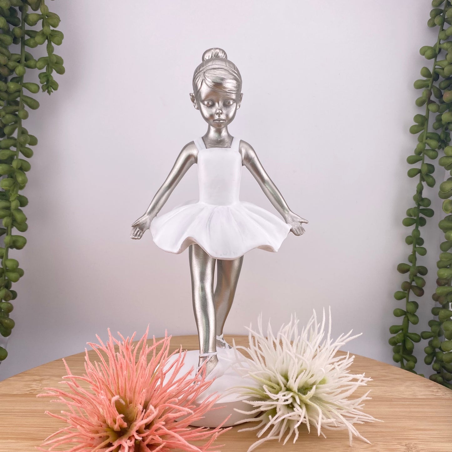Formano Moderne Deko-Figur Ballerina Silber 22 cm