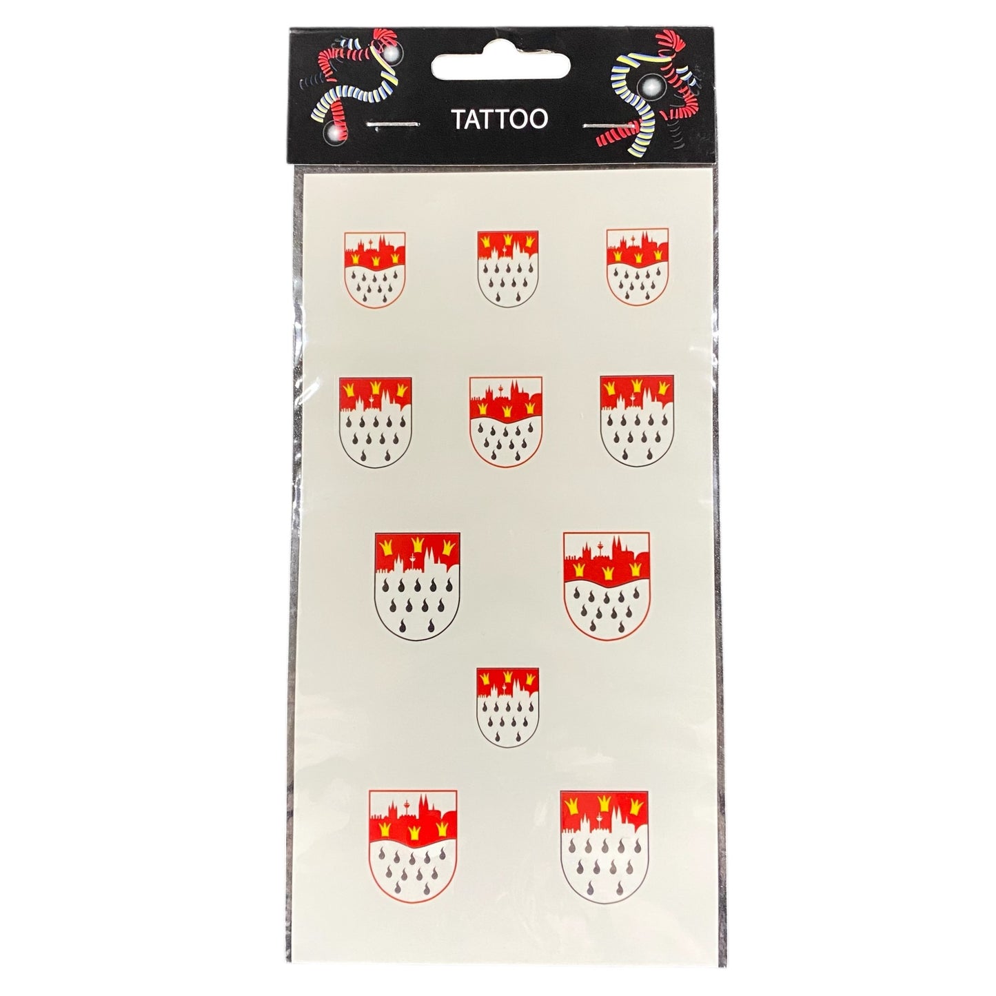 Hauttattoos Kölner Wappen 11 Stück