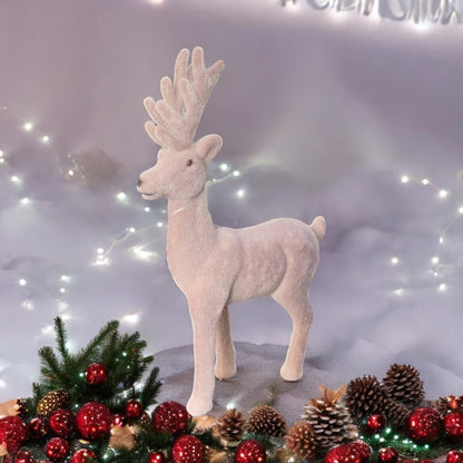 Hirschfigur Braun Fell – Weihnachtsdeko Waldtiere kaufen – Funkelherz