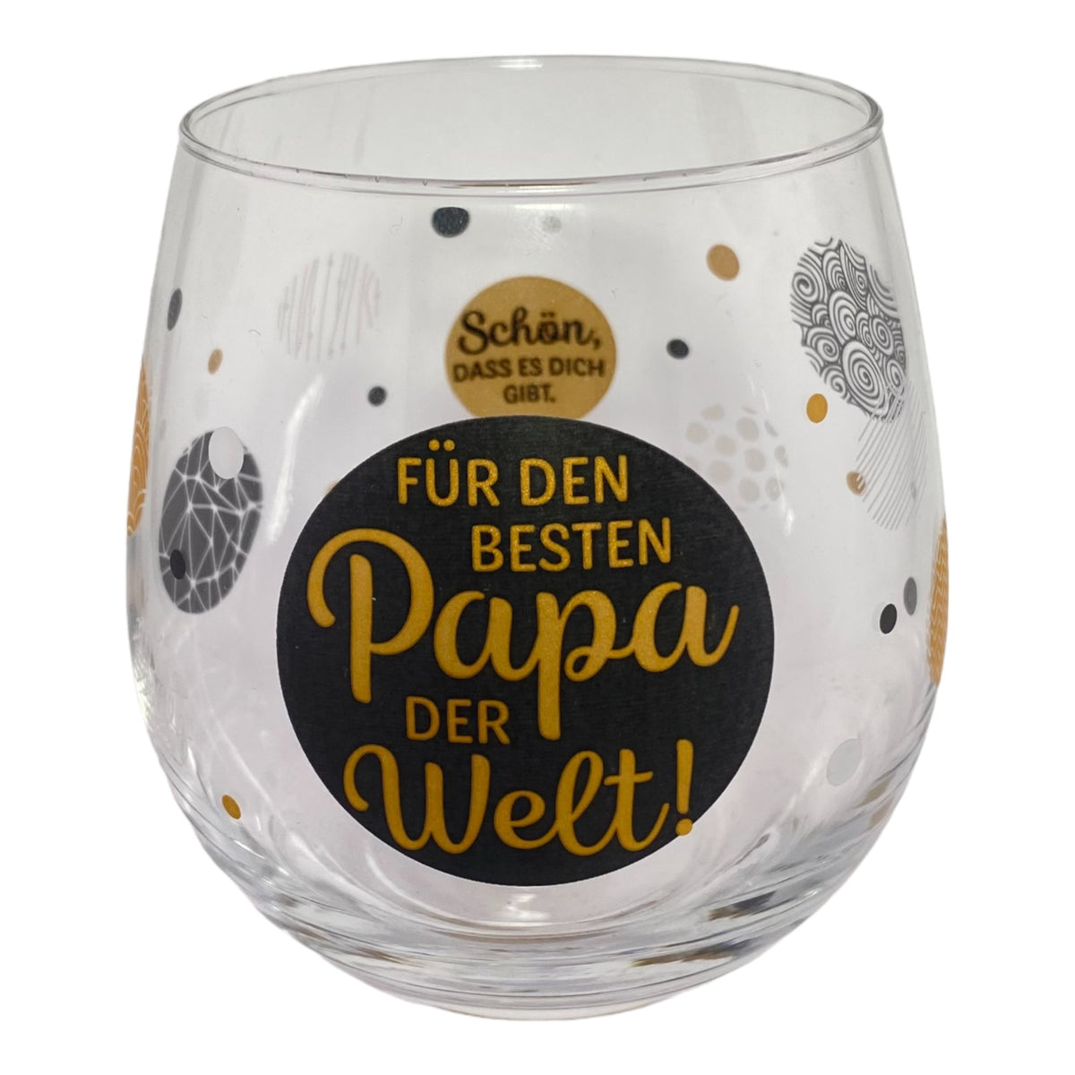 Geschenkidee Glas mit Schrift