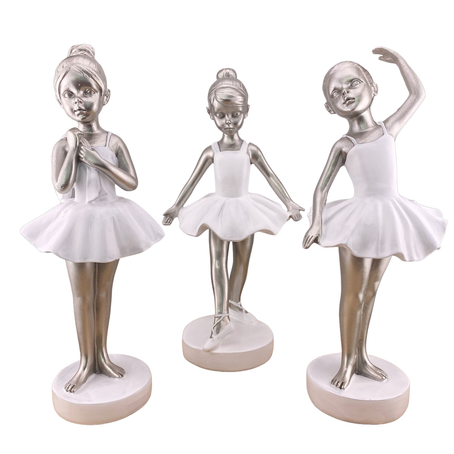 Formano Moderne Deko-Figur Ballerina Silber