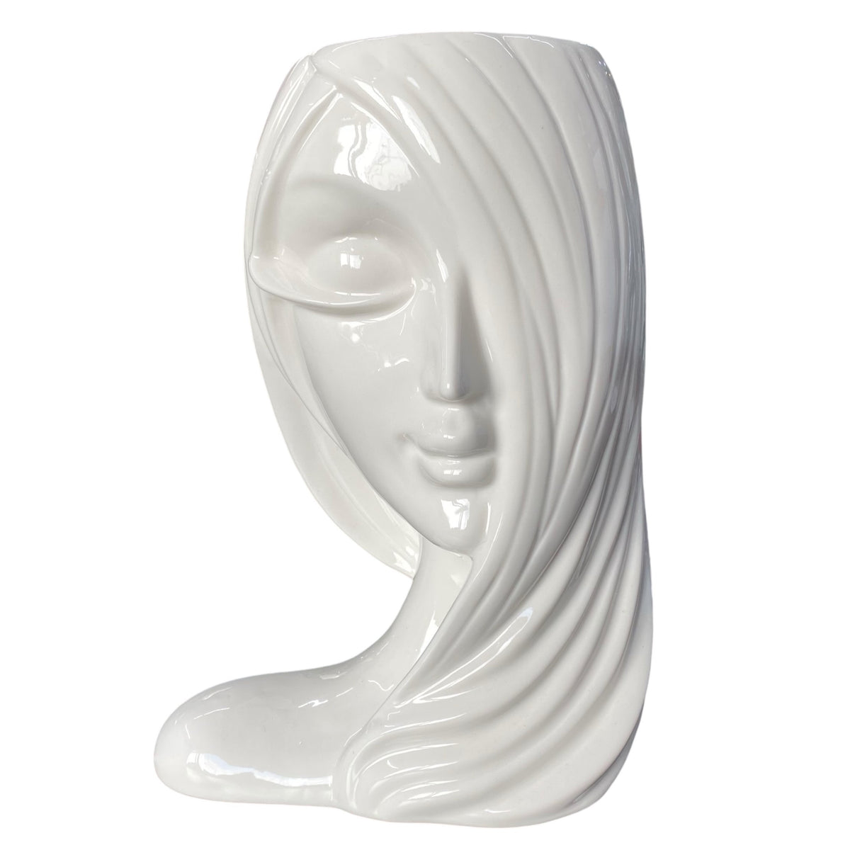 Formano Deko Vase Gefäß Büste Frau aus Keramik 25 cm – Funkelherz