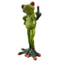 Formano Froschhausen Dekofigur Frosch mit Stinkefinger 