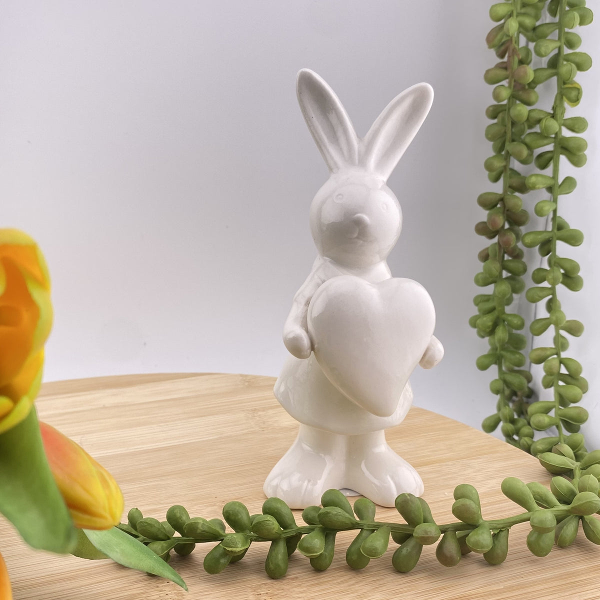 Formano Keramik Osterdeko Osterhase mit Herz kaufen – Funkelherz