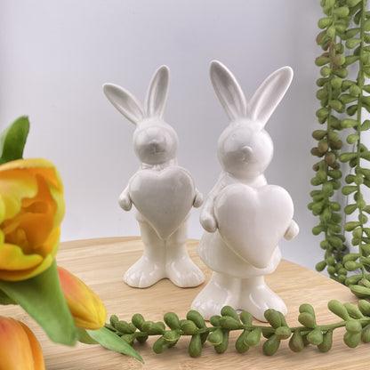 Formano Keramik Osterdeko Osterhase mit Herz kaufen – Funkelherz
