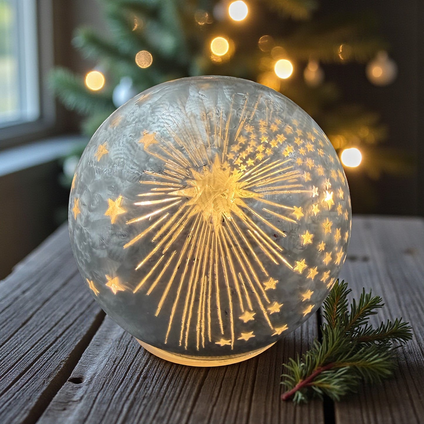 Formano LED Dekolicht Kugel Silber Glänzend 10 cm 12 cm 15 cm