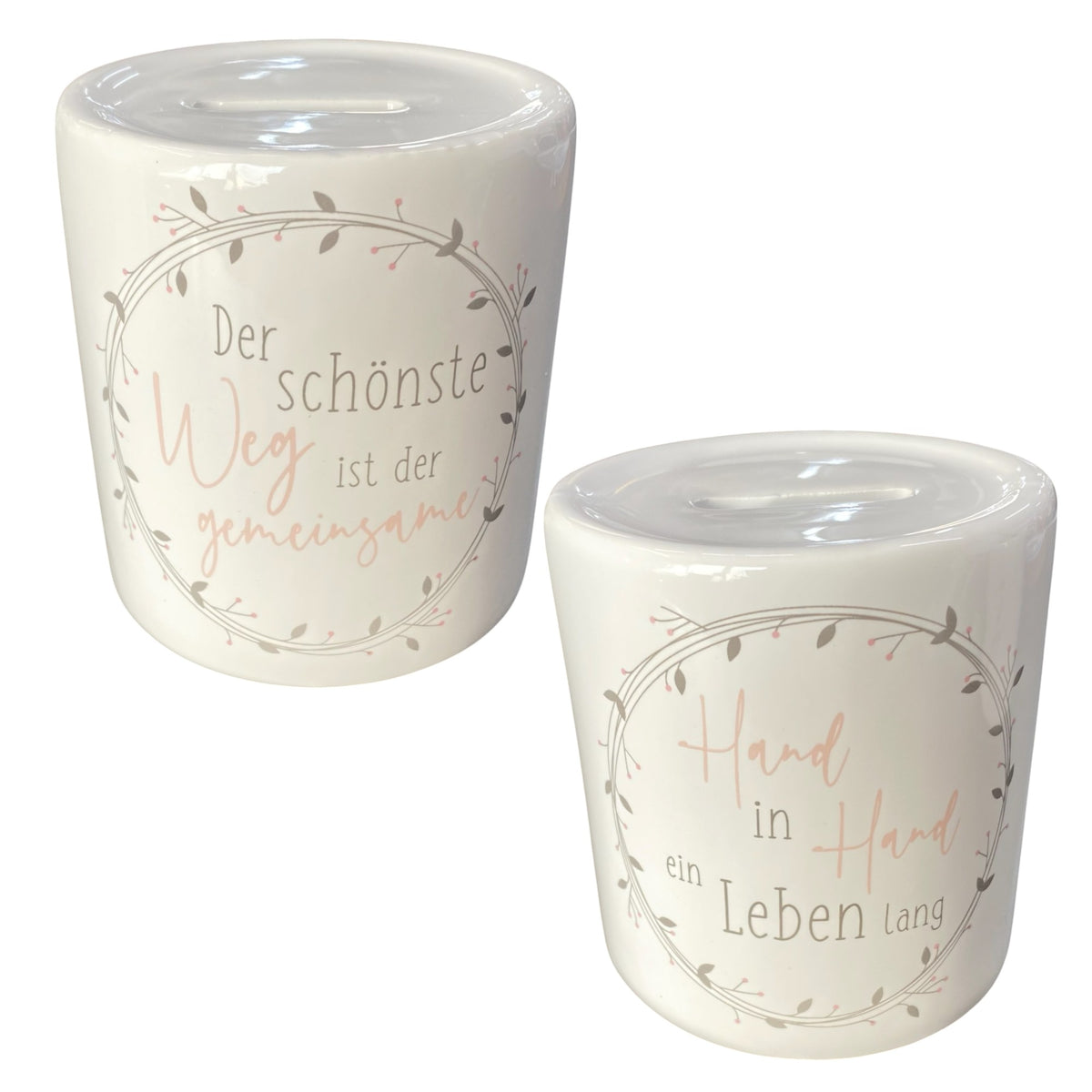 Spardose mit Spruch zur Hochzeit Geldgeschank kaufen – Funkelherz