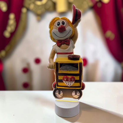 Schmitzens Karneval Deko Clown Leierkasten mit Licht 40 cm EWS