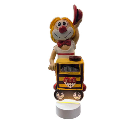 Schmitzens Karneval Deko Clown Leierkasten mit Licht 40 cm EWS