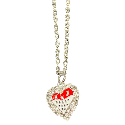 Halskette in Silber mit Kölner Herz Anhänger 