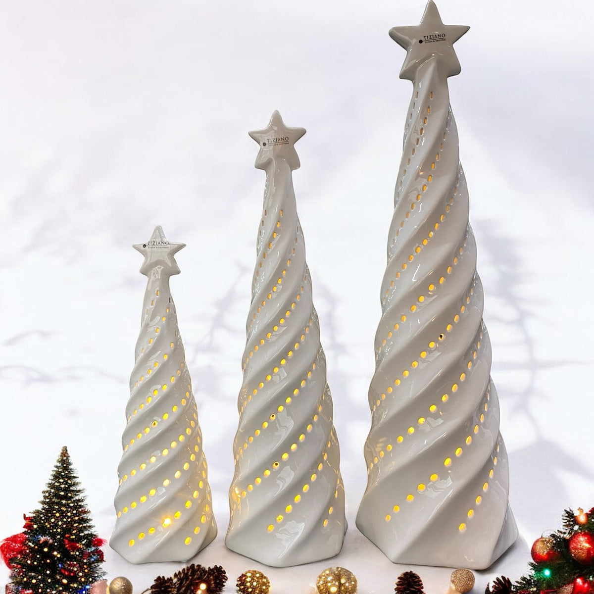 Tiziano LED Keramik Weihnachtsbaum günstig kaufen! – Funkelherz