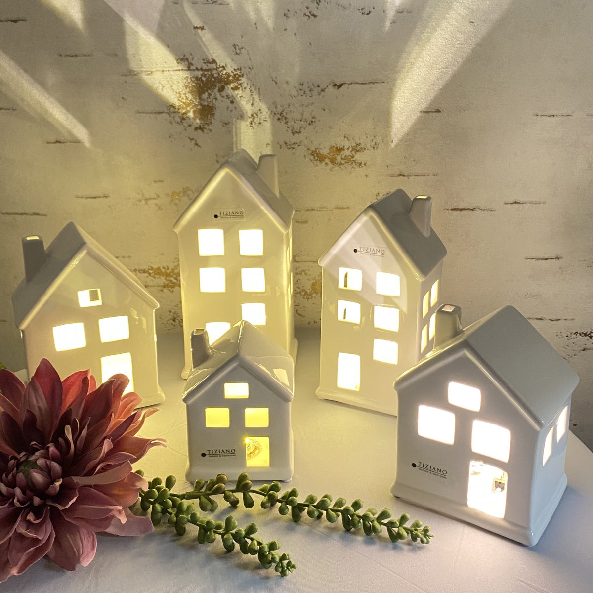 Tiziano Deko Keramik LED Haus Portofino kaufen 🏠💡 – Funkelherz