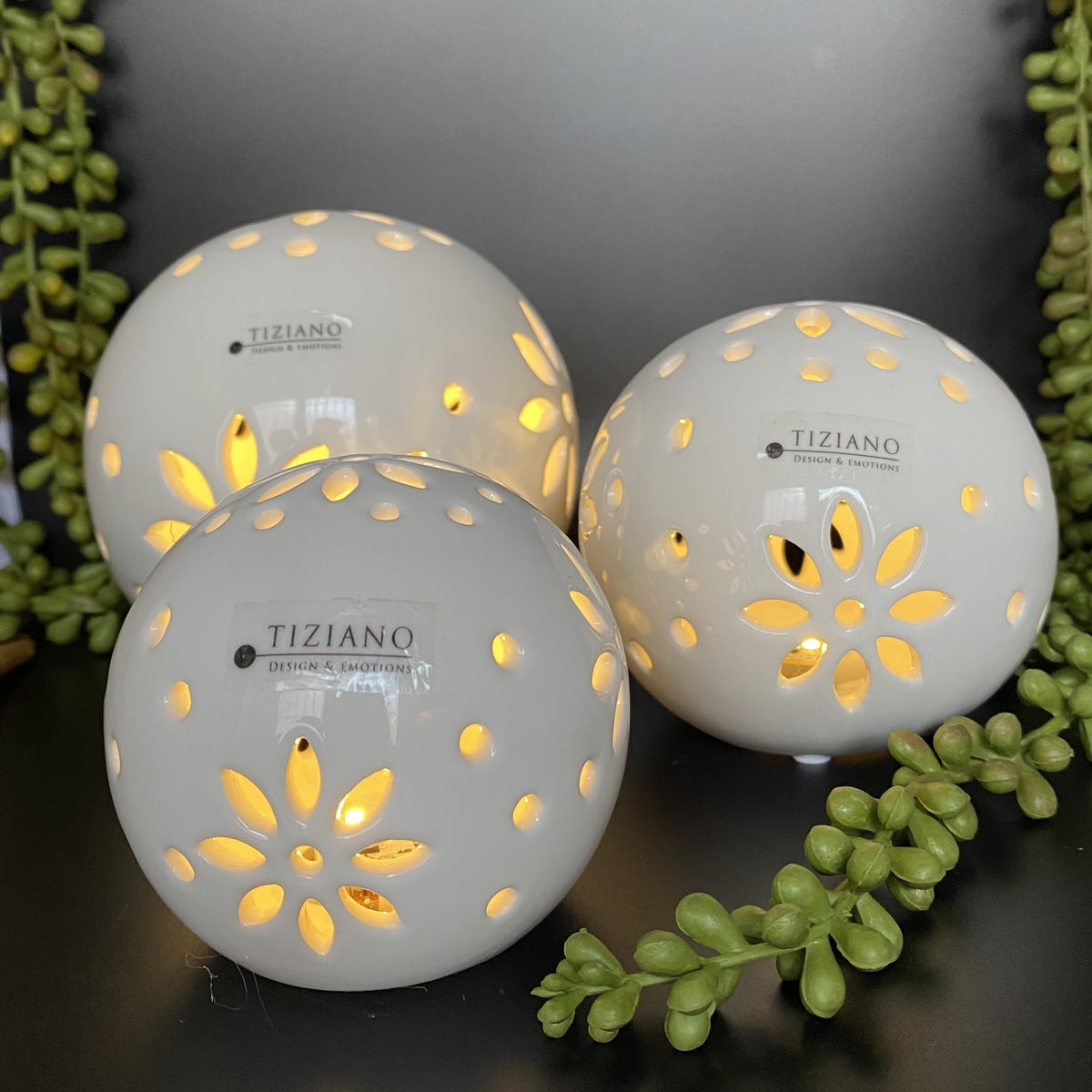 Tiziano Deko Keramik LED Lichtkugel Tadino kaufen 🎇 – Funkelherz