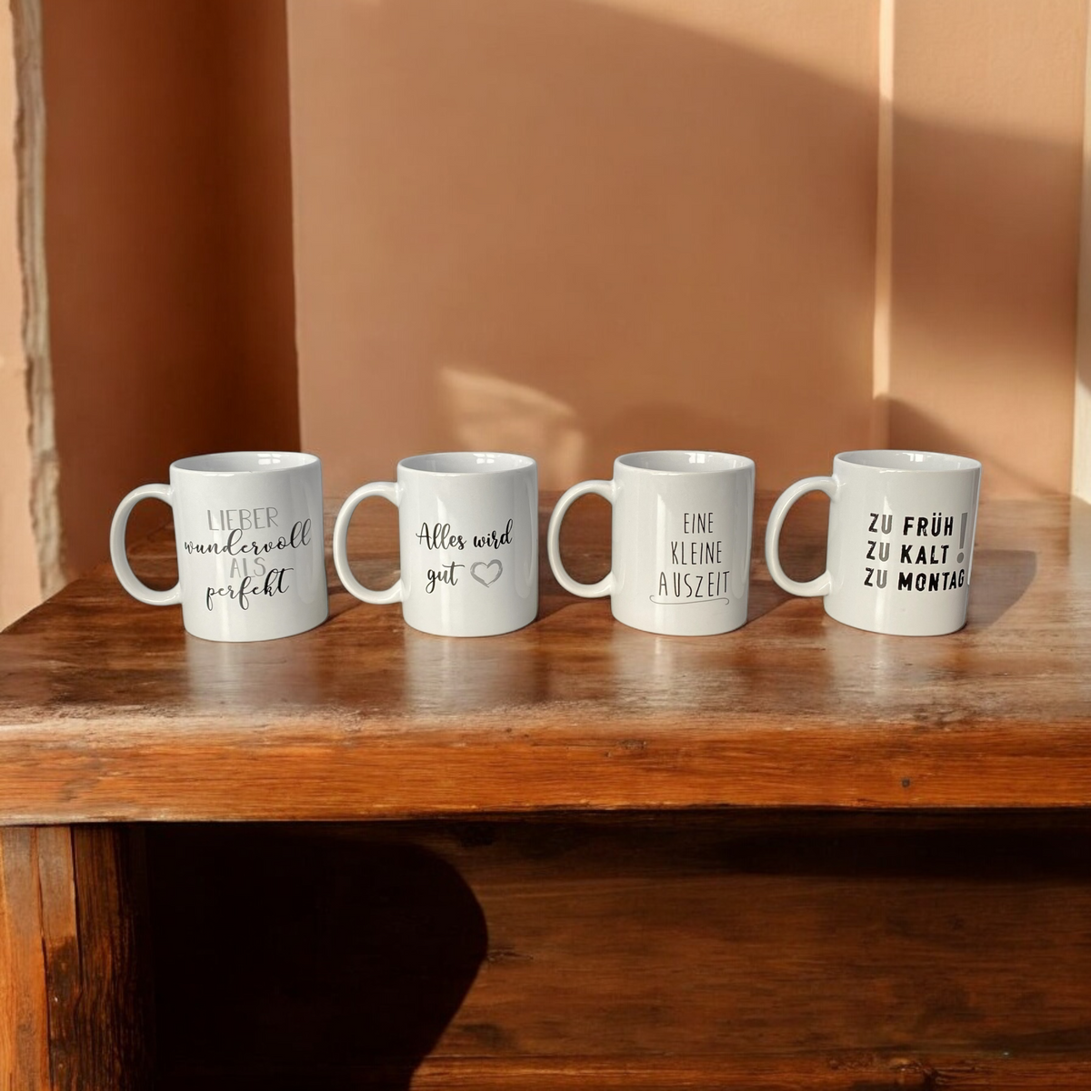 Kaffeebecher Tassen – Witzige Tasse mit Spruch für Kaffee – Funkelherz